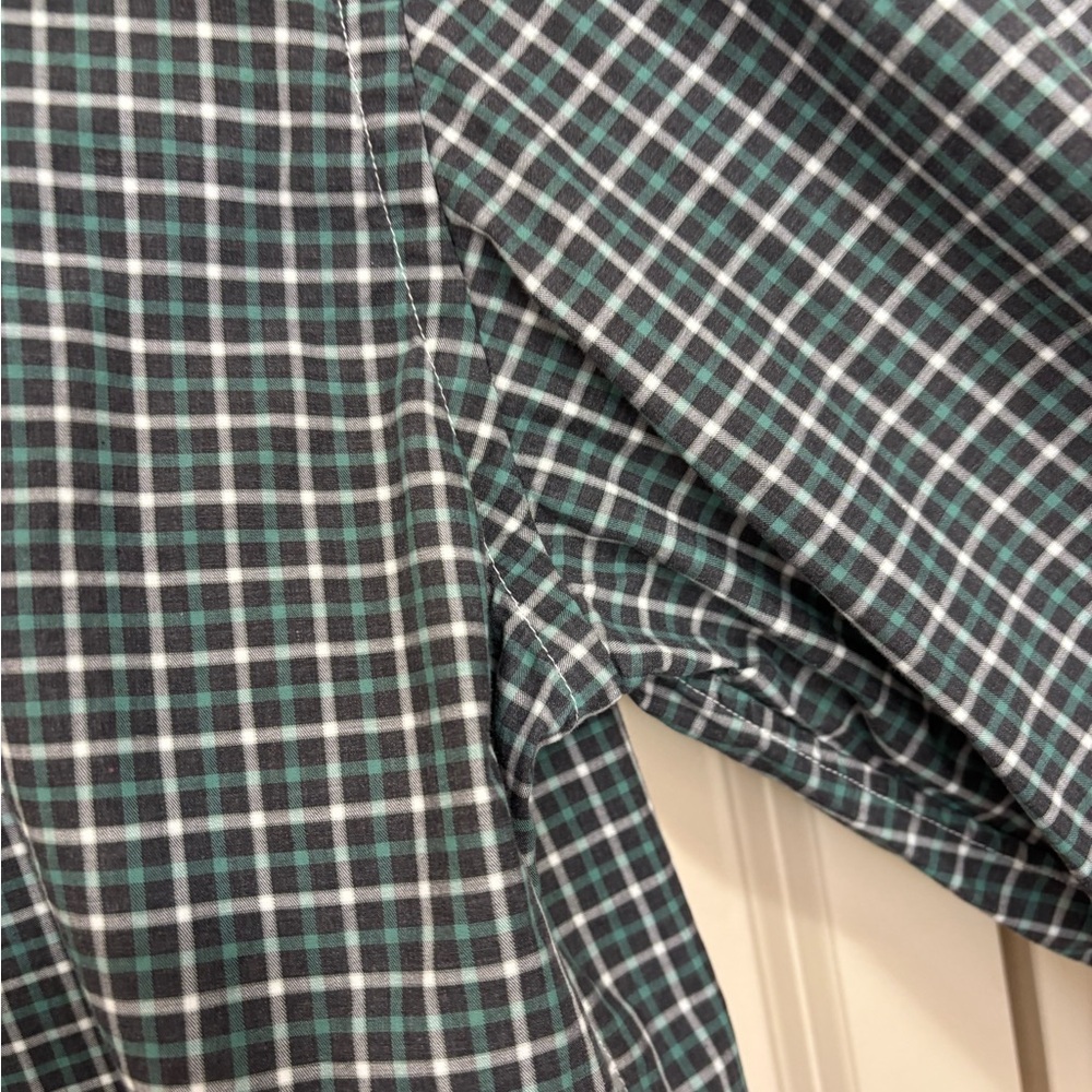 Culturata tailored fit Men's Green Checkered Shirt size Large - Picture 5 of 8